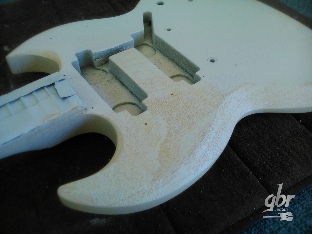 Pintura de Guitarra Gibson SG - Vetas realzadas con tapa poro