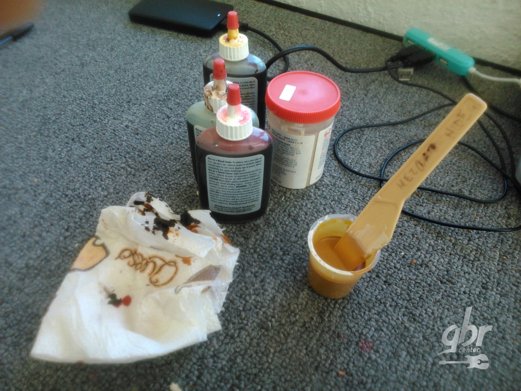 preparación de tapa poro - pintura de guitarras