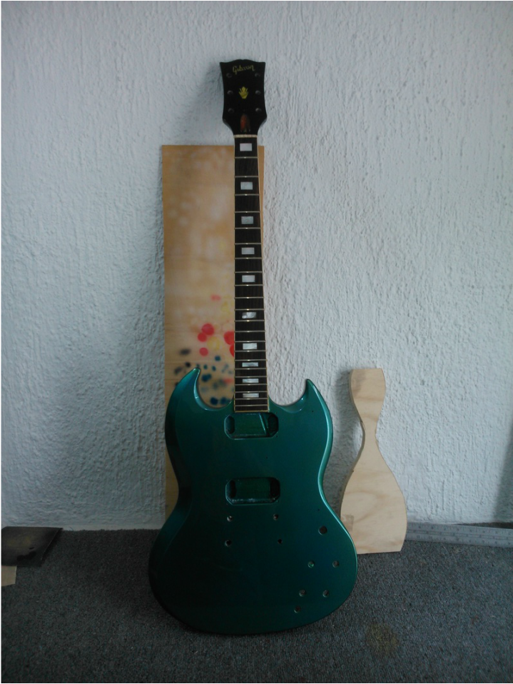 Pintura de guitarras - Gibson SG Pelham Blue